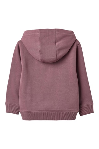 Sweater fleece met Capuchon - Paars