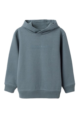Fleece Sweater met Capuchon - Lichtblauw 