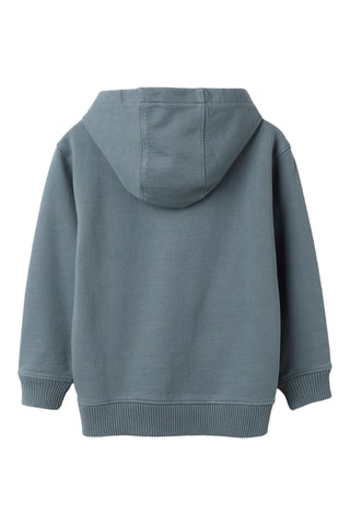 Fleece Sweater met Capuchon - Lichtblauw 