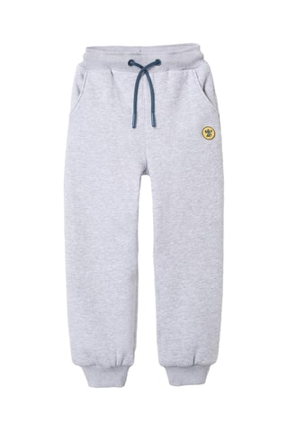 Joggingbroek fleece - gemêleerd lichtgrijs