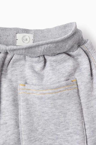 Joggingbroek fleece - gemêleerd lichtgrijs