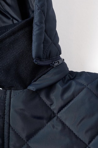 Gewatteerde Jas met Capuchon - Donkerblauw