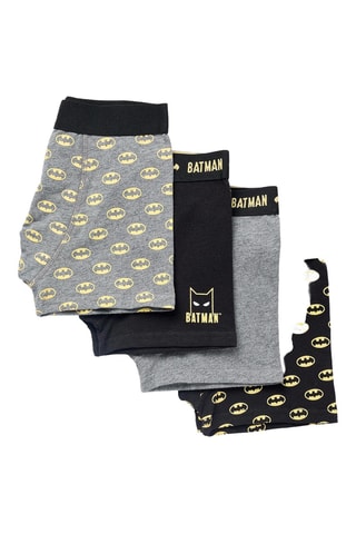 4 Boxers Batman Justice League DC Comics - Gemêleerd Grijs en Zwart