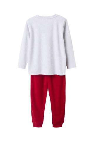 Pyjama Mickey Disney - Gris clair et rouge