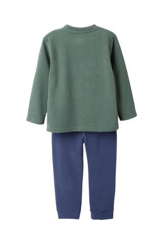 Pyjama fleece - Donkergroen