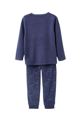 Velours Pyjama - Marineblauw