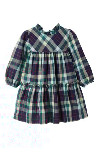 Jurk - donkerblauw en groen