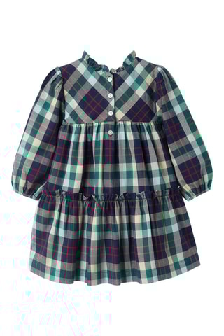Jurk - donkerblauw en groen