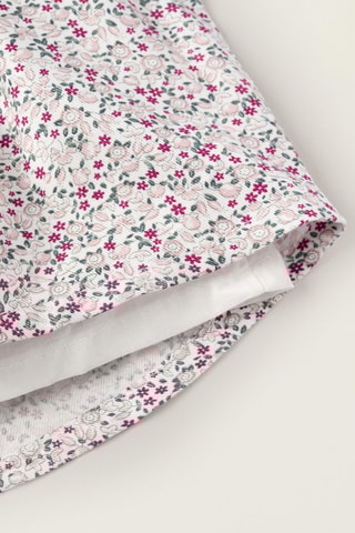 Jurk van 2 Materialen - Roze