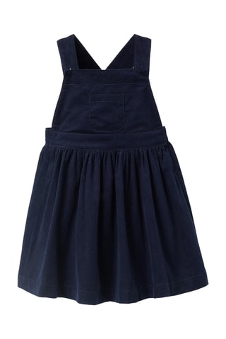 Velours Tuinjurk - Marineblauw
