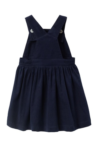 Velours Tuinjurk - Marineblauw