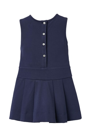 Geplooide Jurk - Donkerblauw