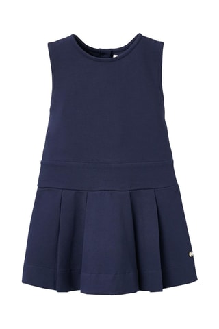 Geplooide Jurk - Donkerblauw
