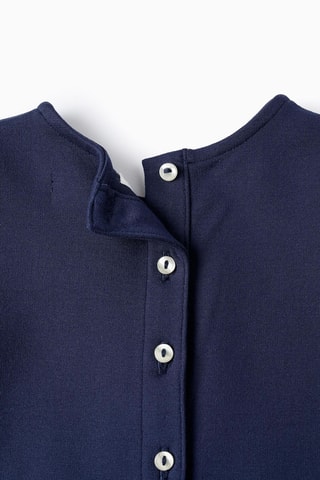 Geplooide Jurk - Donkerblauw