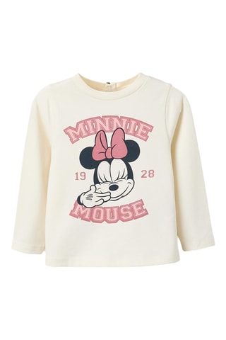 T-shirt Minnie Disney - Lichtbeige