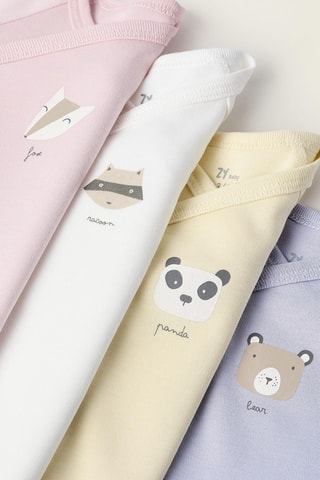 4 Rompertjes - Paars en roze
