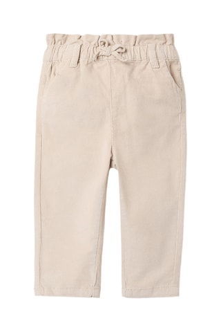 Pantalon en velours - Ecru