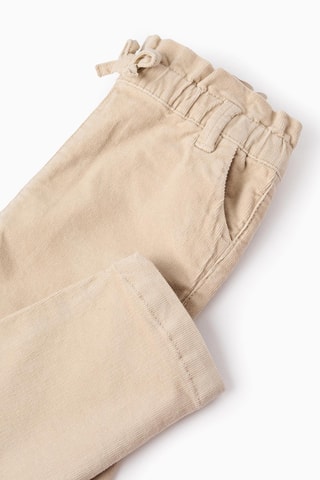 Pantalon en velours - Ecru
