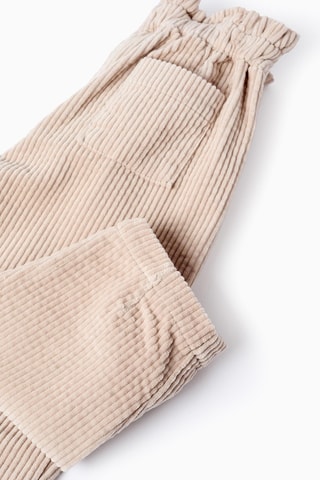 Pantalon en velours - Gris clair