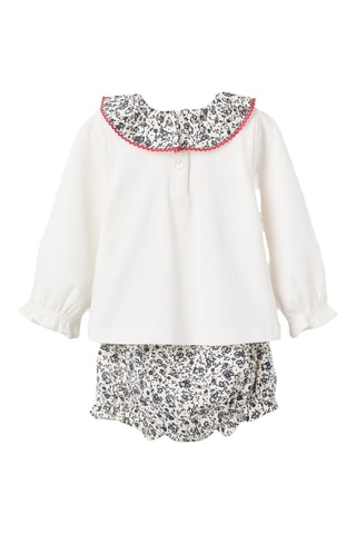 Blouse et bloomer - Blanc