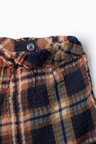 Sweat et jupe-short - Orange et bleu marine
