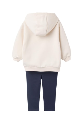 Sweat à capuche et pantalon - Beige clair