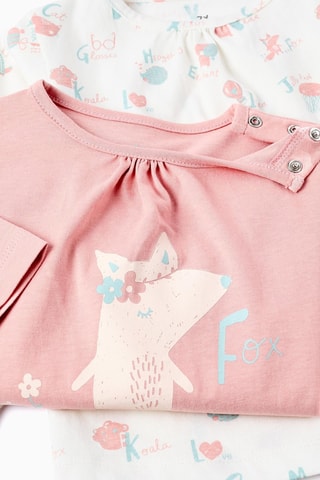 2 pyjamas - Blanc et rose
