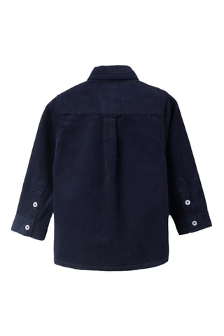 Chemise en velours - Bleu foncé