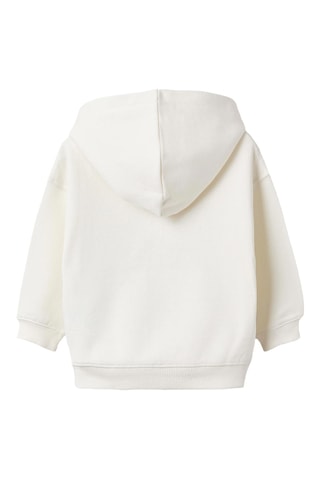 Sweat polaire à capuche - Beige clair