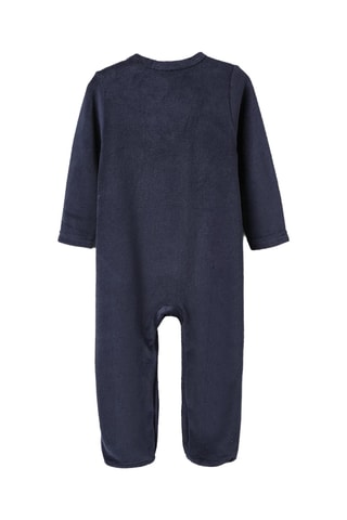 Grenouillère en velours - Bleu