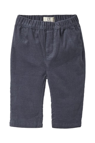 Velours Broek - donkerblauw