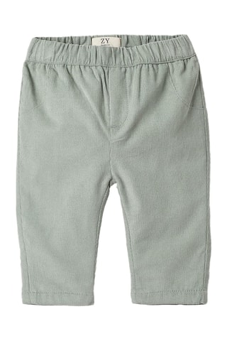 Velours Broek - Lichtgroen