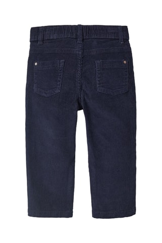 Velours Broek - nachtblauw