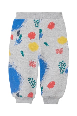 Joggingbroek fleece - gemêleerd lichtgrijs