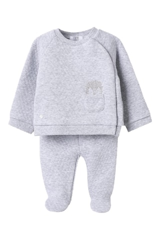 Sweater en Broek - Gemêleerd Lichtgrijs