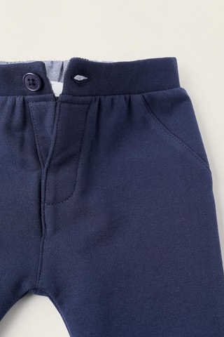 Body et pantalon - Blanc et bleu nuit