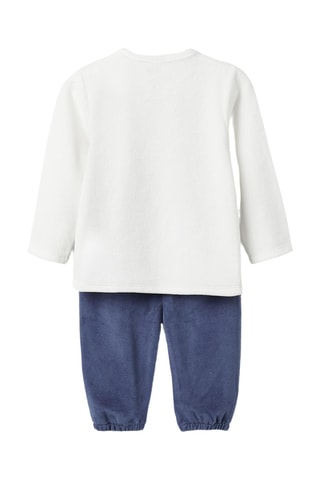 Pyjama Looney Tunes - Blanc et bleu marine