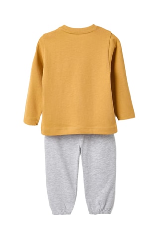 Pyjama - Jaune et gris clair chiné