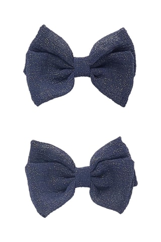2 pinces à cheveux - Bleu marine