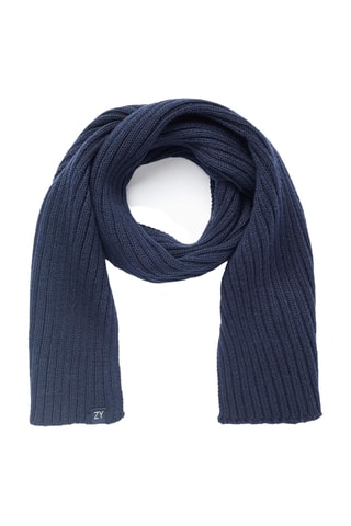 Echarpe et bonnet - Bleu marine