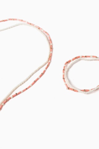 Overtrekset - Roze en wit