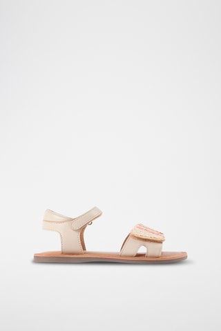 Leren Sandalen - Lichtbeige