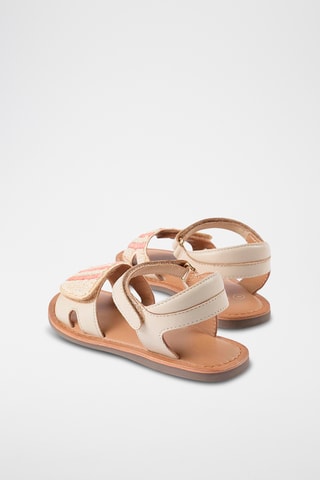 Leren Sandalen - Lichtbeige