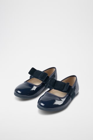 Gelakte Mary Janes - Donkerblauw