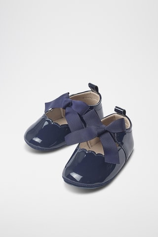 Gelakte Mary Janes - Donkerblauw
