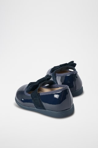 Gelakte Mary Janes - Donkerblauw
