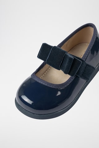 Gelakte Mary Janes - Donkerblauw