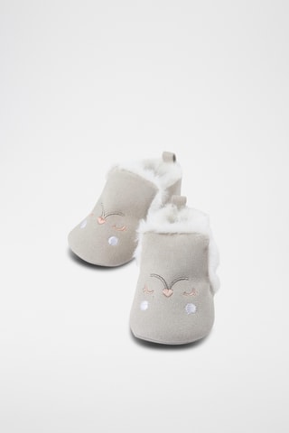 Gevoerde Pantoffels - Wit