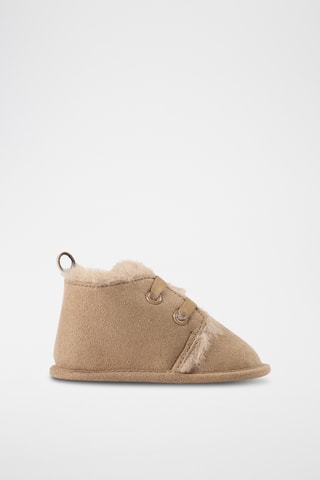 Gevoerde Pantoffels - Donkerbeige