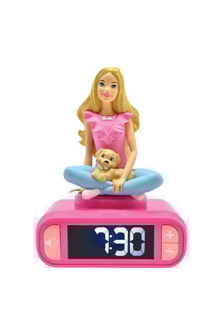 Despertador digital com luz de presença. Barbie em 3D, e efeitos sonoros - A partir dos 3 anos